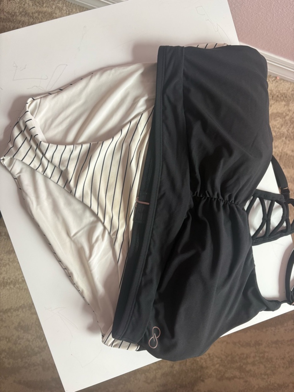 Calia swim. Top is L, bottom is medium.